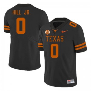 Men Anthony Hill Jr. Black Texas Longhorns #0 SEC Conference Game Jersey 537497-644