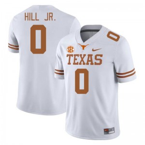 Mens Anthony Hill Jr. White Texas Longhorns #0 SEC Conference Official Jersey 674309-315