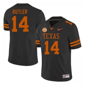 Mens Aaron Butler Black Texas Longhorns #14 Football University Jersey 461623-125