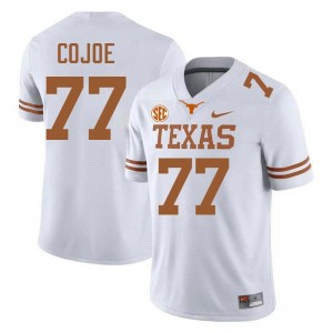 Men Andre Cojoe White Texas Longhorns #77 Football Alumni Jersey 769035-836