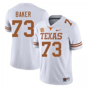 Men Brandon Baker White Texas Longhorns #73 Football Player Jersey 374378-129