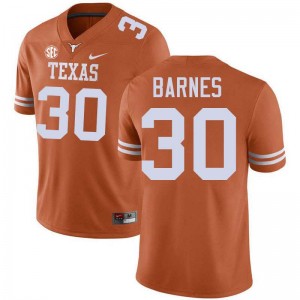 Men's Elijah Barnes Texas Orange Texas Longhorns #30 Football NCAA Jersey 998271-584