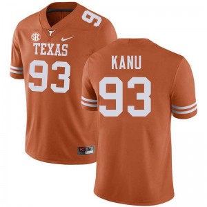 Men's Hero Kanu Texas Orange Texas Longhorns #93 Football Official Jersey 436068-689