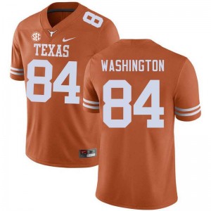 Men's Jordan Washington Texas Orange Texas Longhorns #84 Football Stitched Jersey 449938-743