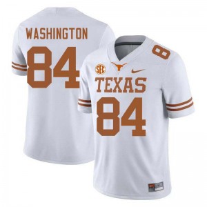 Mens Jordan Washington White Texas Longhorns #84 Football NCAA Jersey 376321-997