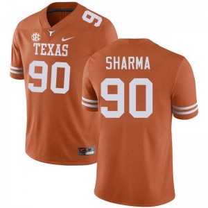 Men Josiah Sharma Texas Orange Texas Longhorns #90 Football Replica Jersey 823688-804