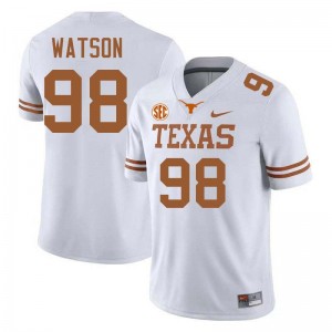 Men's Maraad Watson White Texas Longhorns #98 Football University Jersey 521128-454