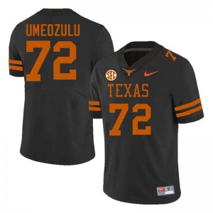 Men's Neto Umeozulu Black Texas Longhorns #72 Football Replica Jersey 977886-261