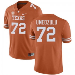 Men Neto Umeozulu Texas Orange Texas Longhorns #72 Football Stitched Jersey 929946-661