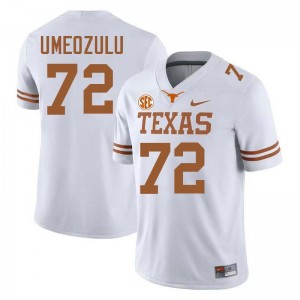 Mens Neto Umeozulu White Texas Longhorns #72 Football Player Jersey 535284-614