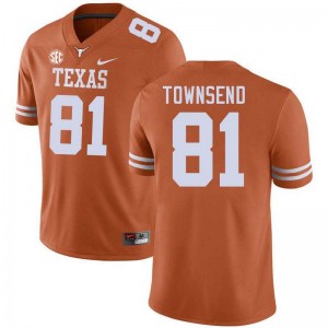 Men Nick Townsend Texas Orange Texas Longhorns #81 Football Replica Jersey 614013-932