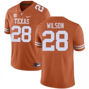 Mens Santana Wilson Texas Orange Texas Longhorns #28 Football NCAA Jersey 944816-760