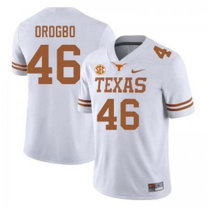 Men's Smith Orogbo White Texas Longhorns #46 Football Alumni Jersey 494642-411