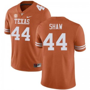 Men Travis Shaw Texas Orange Texas Longhorns #44 Football 2025 Jersey 593546-796