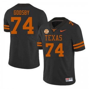 Mens Trevor Goosby Black Texas Longhorns #74 Football Limited Jersey 787522-330