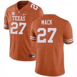 Men's Wardell Mack Texas Orange Texas Longhorns #27 Football Stitched Jersey 533375-187
