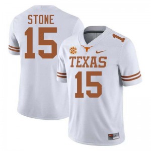 Mens Will Stone White Texas Longhorns #15 Football 2025-26 Jersey 598990-753