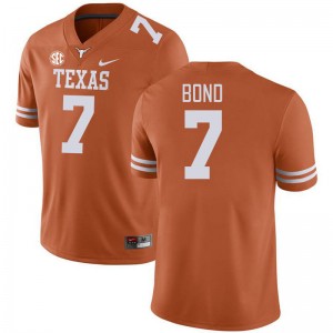 Men's Isaiah Bond Texas Orange Texas Longhorns #7 SEC Conference Stitched Jersey 210551-947