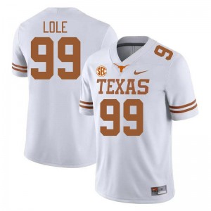 Men's Jermayne Lole White Texas Longhorns #99 SEC Conference University Jersey 246515-971