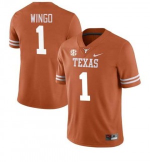 Men's Ryan Wingo Texas Orange Texas Longhorns #1 Football NCAA Jersey 167091-119