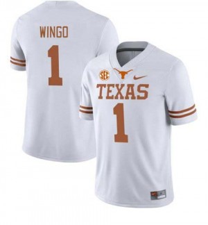 Men Ryan Wingo White Texas Longhorns #1 Football NCAA Jersey 228148-175