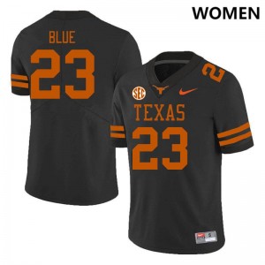 Women's Jaydon Blue Black Texas Longhorns #23 SEC Conference Game Jersey 454310-453