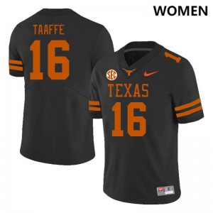Women Michael Taaffe Black Texas Longhorns #16 SEC Conference 2025 Jersey 728904-426