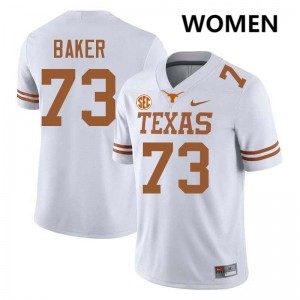 Womens Brandon Baker White Texas Longhorns #73 Football 2025-26 Jersey 984626-467
