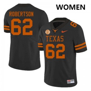 Women Connor Robertson Black Texas Longhorns #62 Football Limited Jersey 973579-553