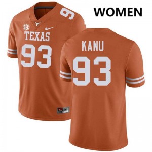 Women Hero Kanu Texas Orange Texas Longhorns #93 Football Alumni Jersey 253844-739