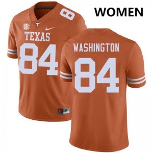 Womens Jordan Washington Texas Orange Texas Longhorns #84 Football Replica Jersey 840280-608