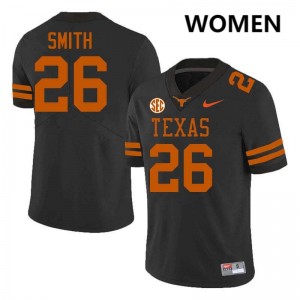 Women Ty'Anthony Smith Black Texas Longhorns #26 Football Official Jersey 177700-605