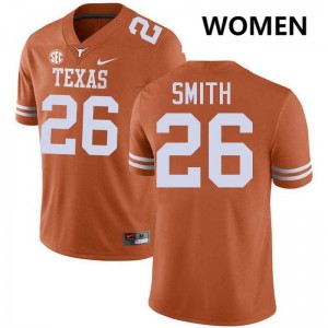 Womens Ty'Anthony Smith Texas Orange Texas Longhorns #26 Football Limited Jersey 995022-210