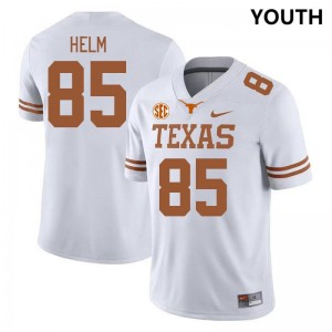 Youth Gunnar Helm White Texas Longhorns #85 SEC Conference Game Jersey 552588-461