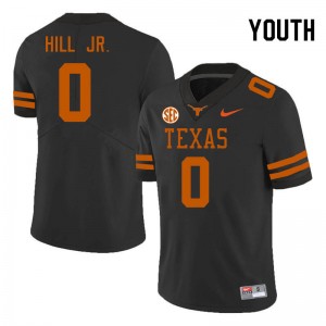 Youth Anthony Hill Jr. Black Texas Longhorns #0 SEC Conference Game Jersey 381897-243