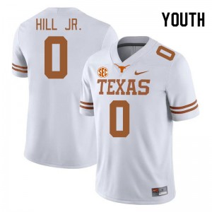 Youth Anthony Hill Jr. White Texas Longhorns #0 SEC Conference Replica Jersey 316730-497
