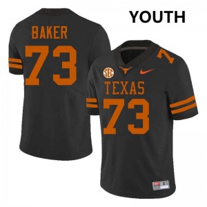 Youth Brandon Baker Black Texas Longhorns #73 Football Replica Jersey 788608-759