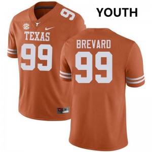 Youth Cole Brevard Texas Orange Texas Longhorns #99 Football Limited Jersey 401052-924