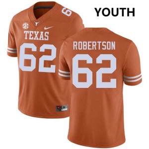 Youth Connor Robertson Texas Orange Texas Longhorns #62 Football Limited Jersey 229723-891