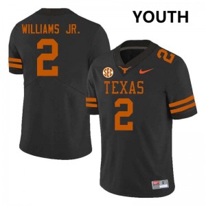 Youth Derek Williams Jr. Black Texas Longhorns #2 Football NCAA Jersey 254991-831