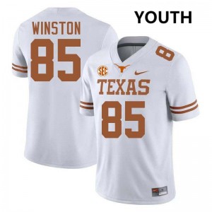 Youth Emaree Winston White Texas Longhorns #85 Football 2025-26 Jersey 599740-455