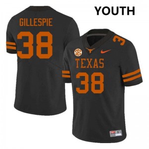 Youth Graham Gillespie Black Texas Longhorns #38 Football 2025-26 Jersey 595156-186