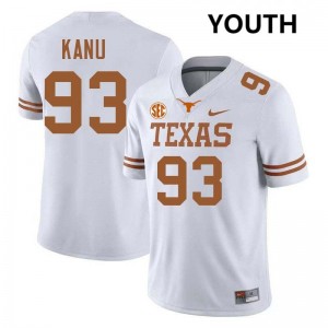 Youth Hero Kanu White Texas Longhorns #93 Football High School Jersey 898188-982