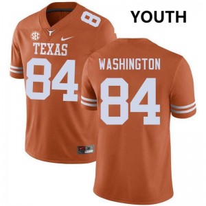 Youth Jordan Washington Texas Orange Texas Longhorns #84 Football 2025-26 Jersey 979670-104