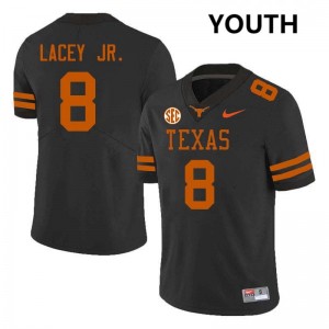 Youth Karle Lacey Jr. Black Texas Longhorns #8 Football Replica Jersey 508692-972