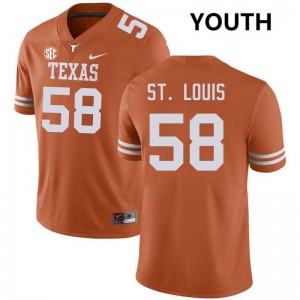 Youth Lance St. Louis Texas Orange Texas Longhorns #58 Football Game Jersey 932026-849