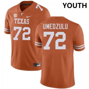 Youth Neto Umeozulu Texas Orange Texas Longhorns #72 Football 2025 Jersey 625664-846
