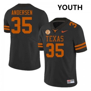 Youth Rett Andersen Black Texas Longhorns #35 Football Alumni Jersey 333278-312