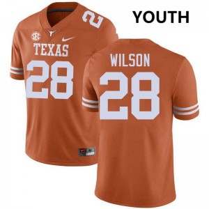 Youth Santana Wilson Texas Orange Texas Longhorns #28 Football Game Jersey 316579-906