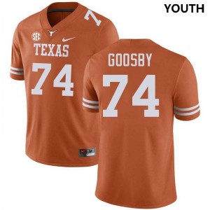 Youth Trevor Goosby Texas Orange Texas Longhorns #74 Football Limited Jersey 623548-251